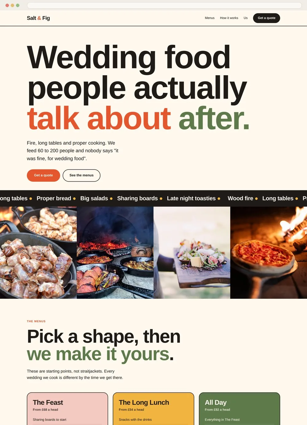 The full Salt & Fig homepage
